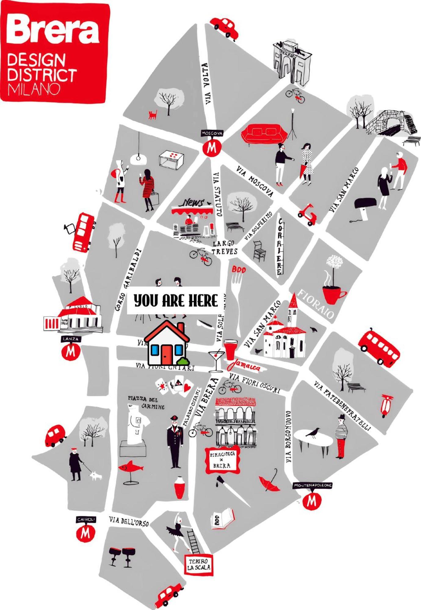 Brera Vip Spotlight - Brera - Duomo - Castello Sforzesco - Lanza Metro M2 Apartment Milano Ngoại thất bức ảnh
